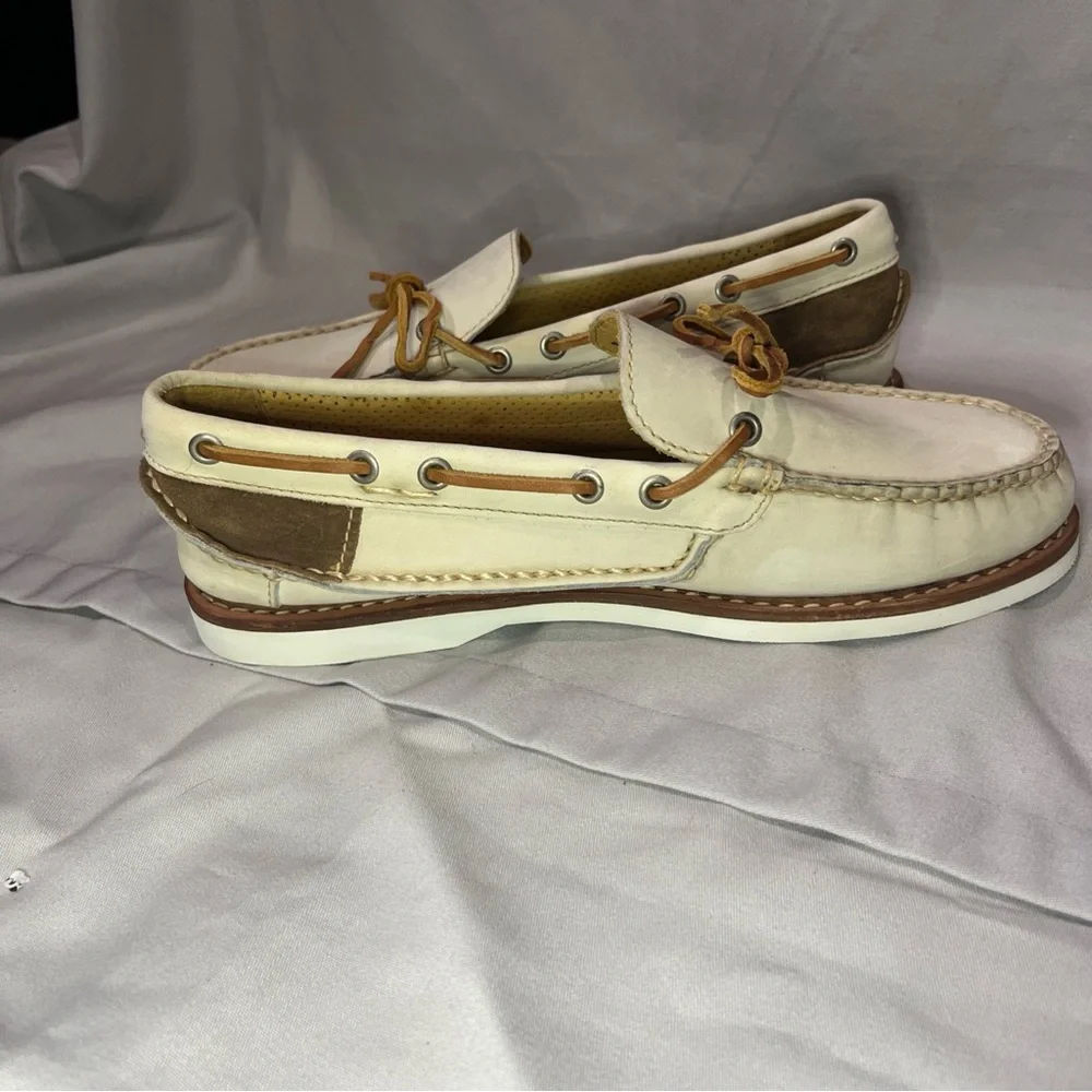 ERNEST HEMINGWAY Boat Dock Casual Shoe White Leather Suede Men Size 9